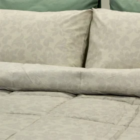 LINO ΠΑΠΛΩΜΑ GARDENIA TAUPE 220X240 100% Βαμβάκι Περκάλι - Image 2