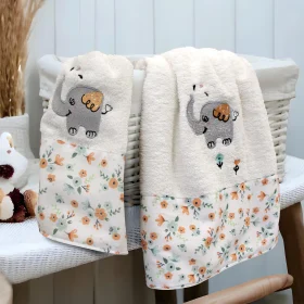 LINO ΣΕΤ ΠΕΤΣΕΤΕΣ LINDO ELEFANTE ECRU 2TMX 100% Βαμβάκι
