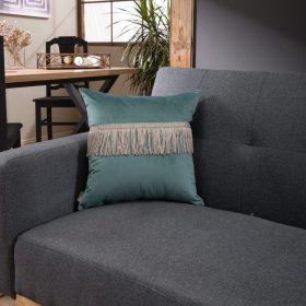 Μαξιλαροθήκη Velvet 15 Με Κρόσι - 30x50cm με γέμιση της TEORAN