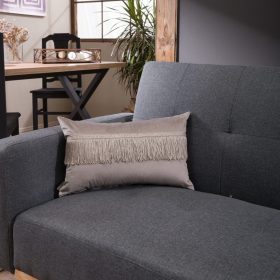 Μαξιλαροθήκη Velvet 07 Με Κρόσι - 45x45cm της TEORAN - Image 2