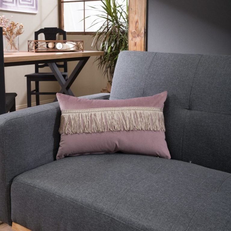 Μαξιλαροθήκη Velvet 12 Με Κρόσι - 30x50cm της TEORAN - Image 2