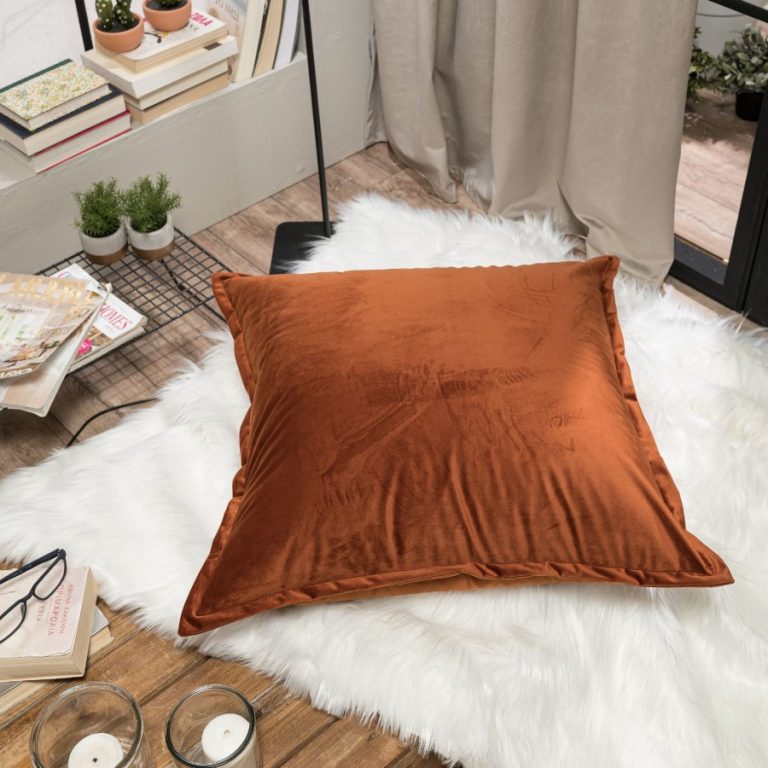 Μαξιλαροθήκη Velvet 05 - 65x65cm δαπέδου με γέμιση  της TEORAN - Image 3