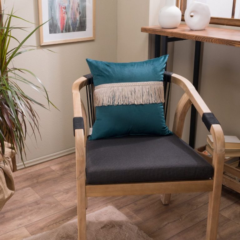 Μαξιλαροθήκη Velvet 13 Με Κρόσι - 45x45cm της TEORAN - Image 1