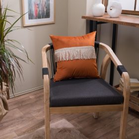 Μαξιλαροθήκη Velvet 05 Με Κρόσι - 45x45cm της TEORAN