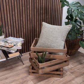 Μαξιλαροθήκη Brooklin 07 - 65x65cm δαπέδου με γέμιση  της TEORAN
