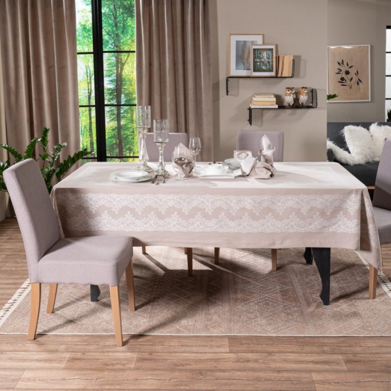 Τραπεζομάντηλο Rochelle 02 - 155 x 155 cm της TEORAN - Image 4