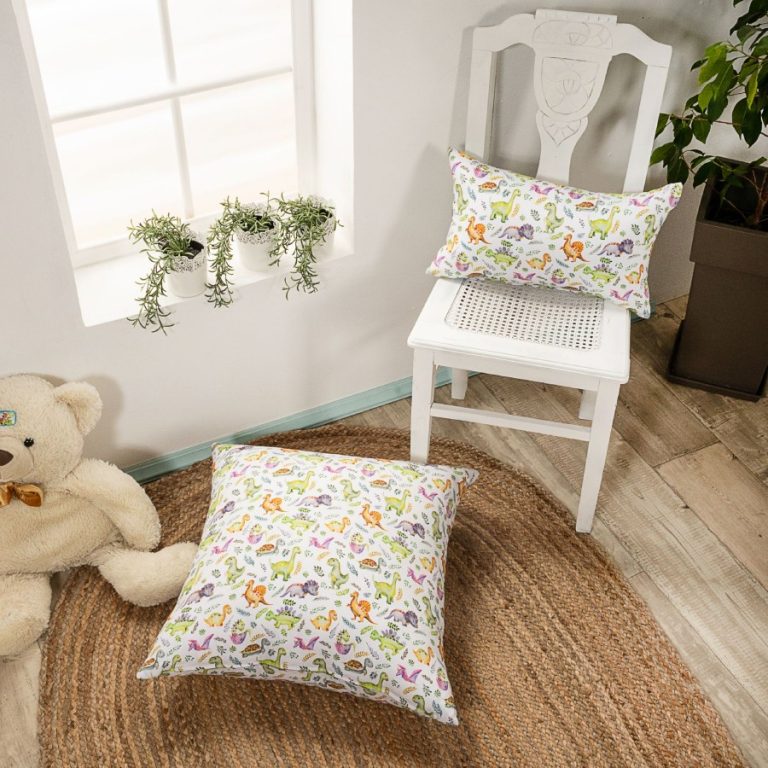 Μαξιλαροθήκη Dino - 45x45cm της TEORAN - Image 4