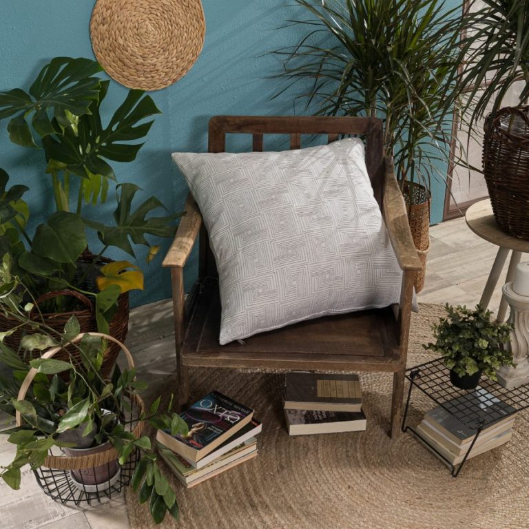 Μαξιλαροθήκη Messina 04 - 65x65cm δαπέδου με γέμιση  της TEORAN - Image 3