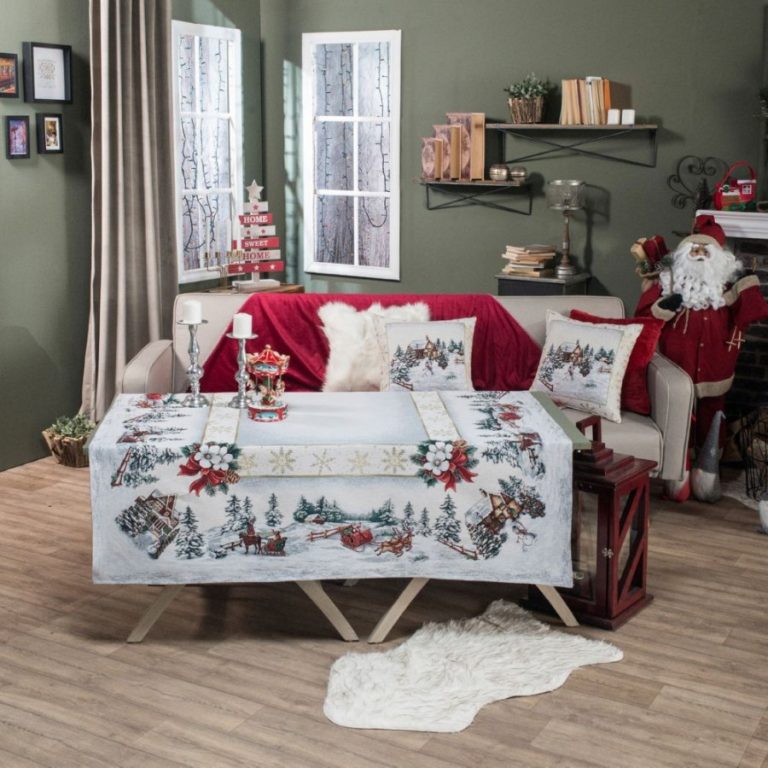 Τραπεζομάντηλο Flake - 140x140cm της TEORAN - Image 2