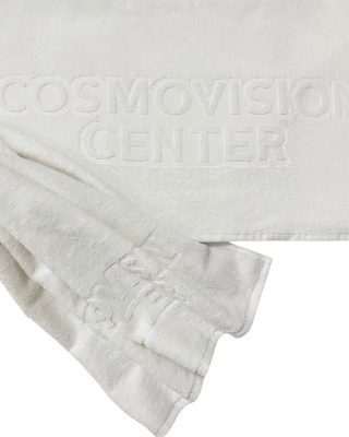 Βαμβακερή Λευκή Δίκλωνη Πετσέτα με Ενδοΰφανση Corin Μπάνιου | 70x140cm Άσπρο της Pennie - Image 2