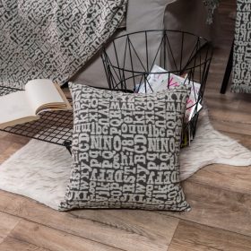 Μαξιλαροθήκη Letters 03 - 30x50cm με γέμιση της TEORAN