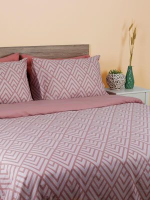 Παπλωματοθήκη Cotton Feelings 2036 Pink Υπέρδιπλη (230x250) SUNSHINEHOME - Image 2