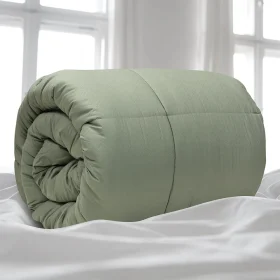 LINO ΠΑΠΛΩΜΑ COLCHA MINT 160X220 100% Μικροσατέν - Image 4