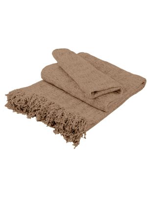 Ριχτάρι Σενίλ Beige Διθέσιο SUNSHINEHOME