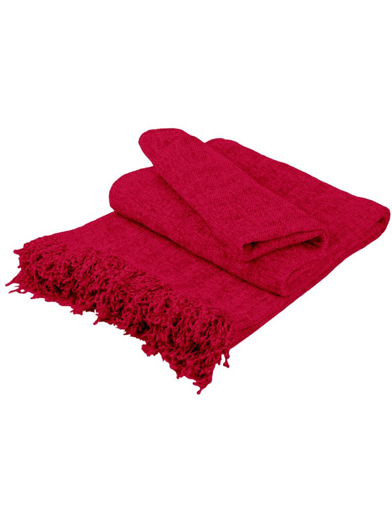 Ριχτάρι Σενίλ Fuchsia Διθέσιο SUNSHINEHOME - Image 1