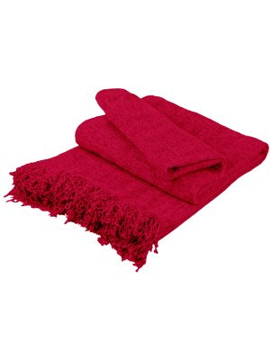 Ριχτάρι Σενίλ Fuchsia Τριθέσιο SUNSHINEHOME