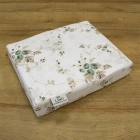 LINO ΣΕΤ ΠΑΠΛΩΜΑΤΟΘΗΚΗ ROSALIE GREEN 220Χ240 100% Βαμβάκι Περκάλι - Image 4
