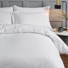 LINO ΣΕΝΤΟΝΙ BARRI 100/100 WHITE 170X270 300TC 100% Βαμβακοσατέν