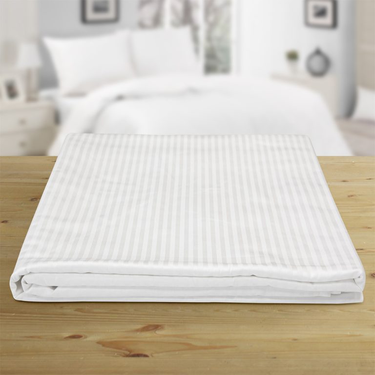 LINO ΣΕΝΤΟΝΙ BARRI 100/100 WHITE 170X270 300TC 100% Βαμβακοσατέν - Image 4