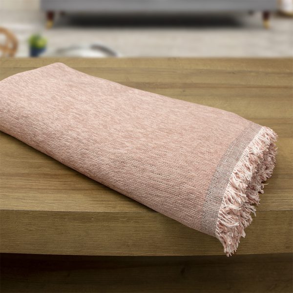 LINO ΡΙΧΤΑΡΙ VALIO DUSTY PINK 180X250 Σενίλ - Image 3