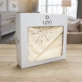 LINO ΚΑΠΑ SMILEY SUN ECRU 75X75 100% Βαμβάκι - Image 3