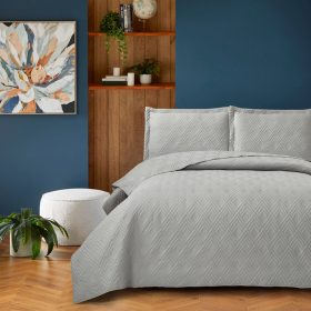 Κουβερλί Υπέρδιπλο Lugano (Grey) 100% prewashed microfiber 220x240 Liolios Home
