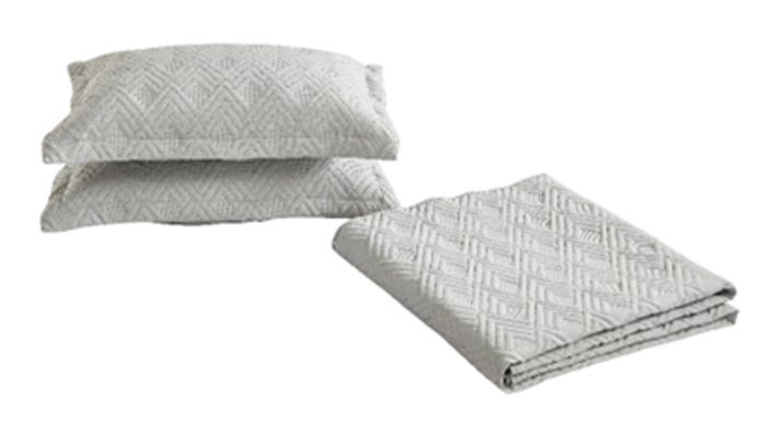 Κουβερλί Υπέρδιπλο Lugano (Grey) 100% prewashed microfiber 220x240 Liolios Home - Image 2