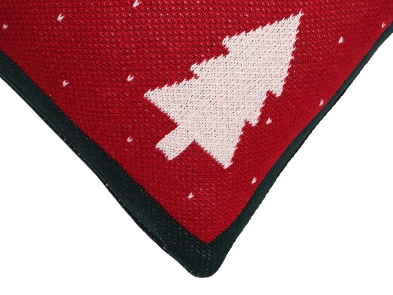 ALBERO (RED/GREEN) Μαξιλάρι Διακοσμητικό with polyfiller 100% cotton knitted Μαξιλάρι 40x60 Liolios Home - Image 4