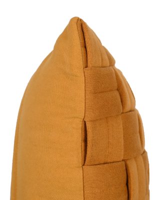 Clusp (Mustard) Μαξιλάρι Διακοσμητικό with polyfiller 100% cotton knitted Cushion 40x60 Liolios Home - Image 4
