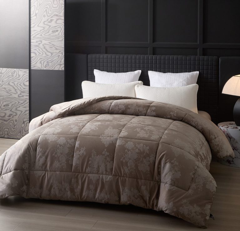 Πάπλωμα king size Cordelia (Grey) Comforter 100% Dutch velvet 260x240 Liolios Home - Image 2