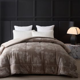 Πάπλωμα king size Cordelia (Grey) Comforter 100% Dutch velvet 260x240 Liolios Home