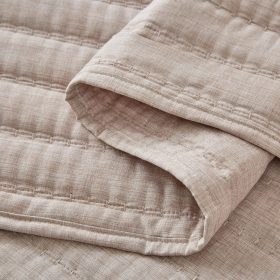 Κουβερλί Da Capo (Brown) 100% cationic/melange & καπιτονέ κέντημα 220x240 Liolios Home - Image 4