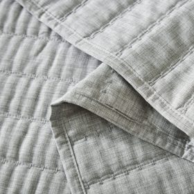 Κουβερλί Da Capo (Grey) 100% cationic/melange & καπιτονέ κέντημα 220x240 Liolios Home - Image 4