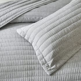 Κουβερλί Da Capo (Grey) 100% cationic/melange & καπιτονέ κέντημα 220x240 Liolios Home - Image 3