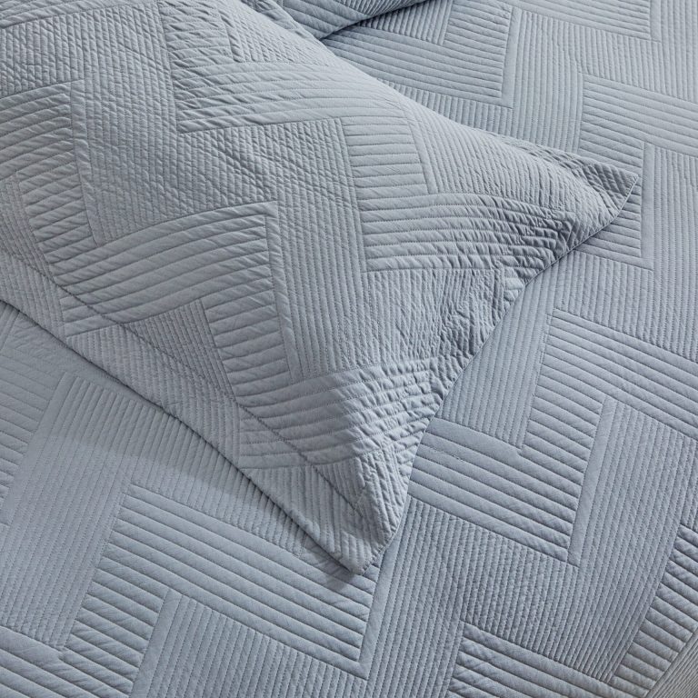 Ζεύγος Μαξιλαροθήκες Diverso (Grey) 100% prewashed & Kαπιτονέ Kέντημα Μαξ/θήκες 50x70/2τεμ Liolios Home - Image 2