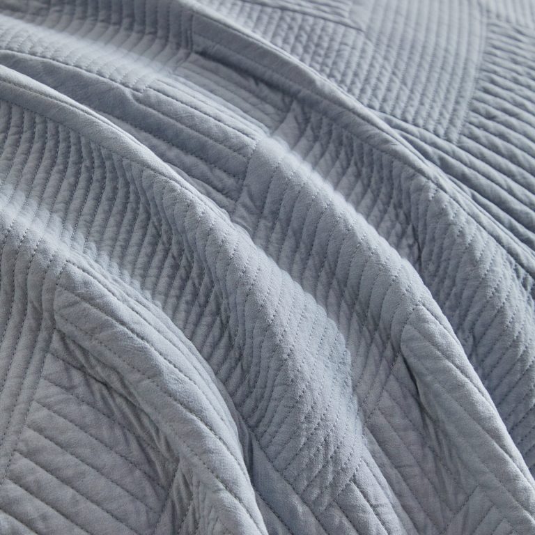 Κουβερλί Υπέρδιπλο Diverso (Grey) 100% prewashed & Kαπιτονέ Kέντημα 220x240 Liolios Home - Image 3