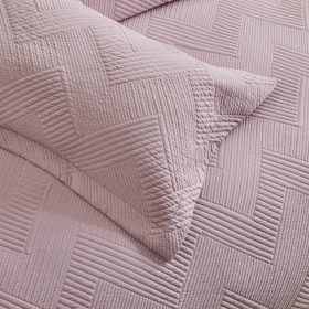 Κουβερλί Υπέρδιπλο Diverso (Purple) 100% prewashed & Kαπιτονέ Kέντημα 220x240 Liolios Home - Image 2