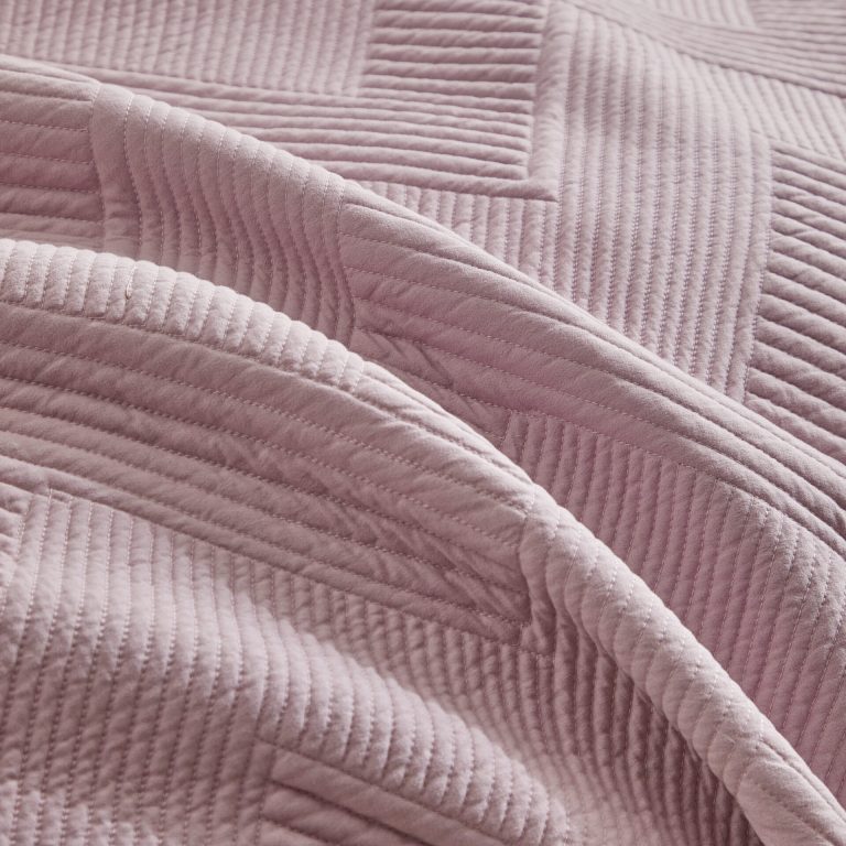 Κουβερλί Υπέρδιπλο Diverso (Purple) 100% prewashed & Kαπιτονέ Kέντημα 220x240 Liolios Home - Image 3