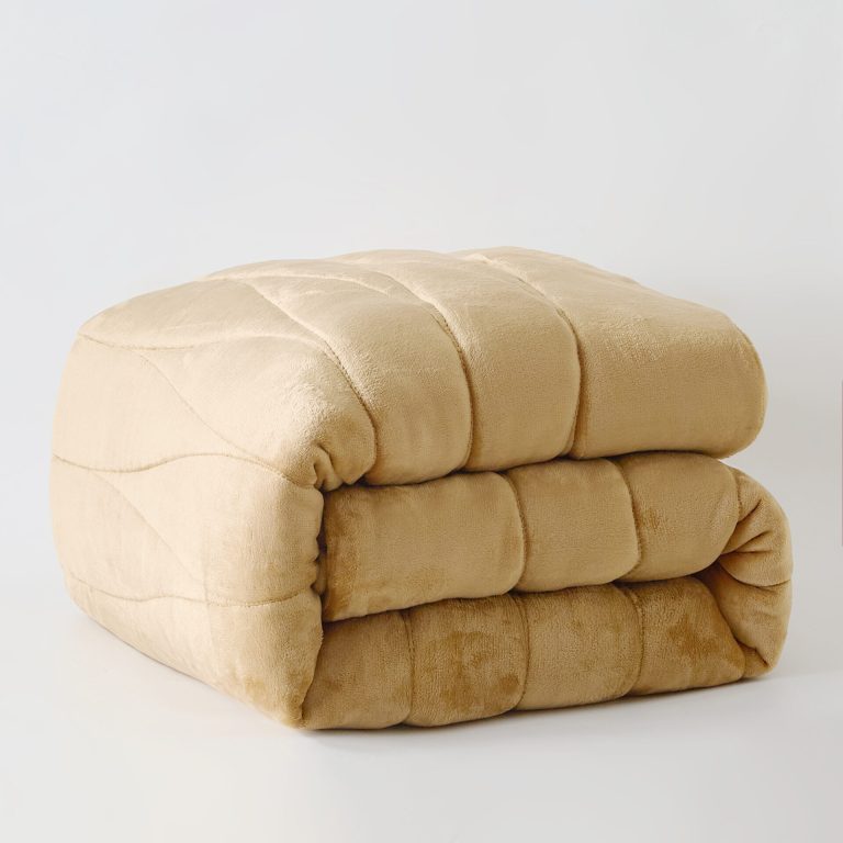 DOHA (Camel) Κουβερτοπάπλωμα 100% Jacquard Flannel 180x240 Liolios Home - Image 4