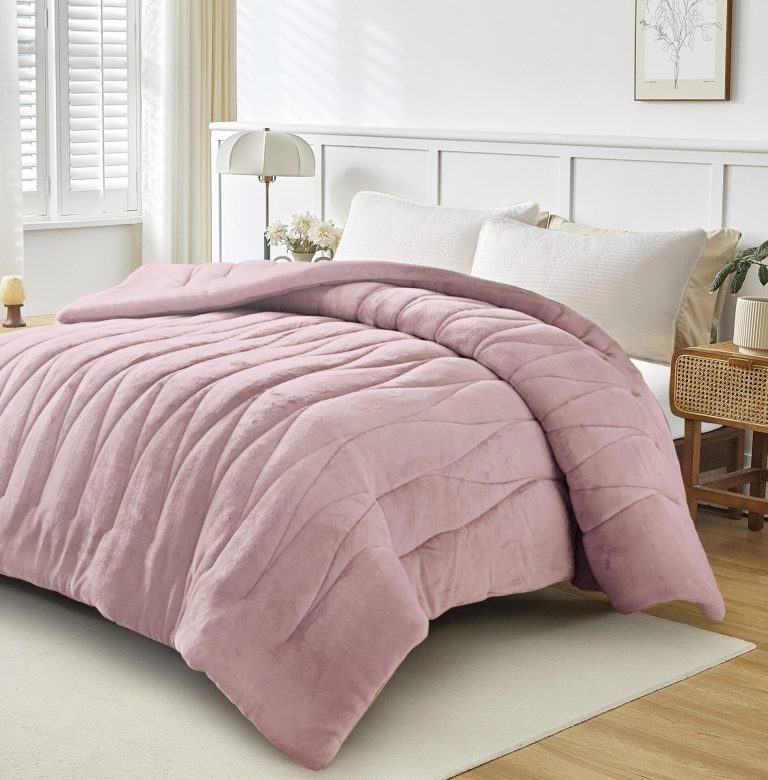 DOHA (Lt Pudra) Κουβερτοπάπλωμα 100% Jacquard Flannel 220x240 Liolios Home - Image 2