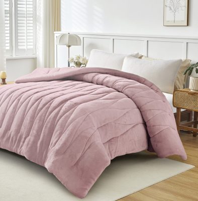 DOHA (Lt Pudra) Κουβερτοπάπλωμα 100% Jacquard Flannel 260x240 Liolios Home - Image 2
