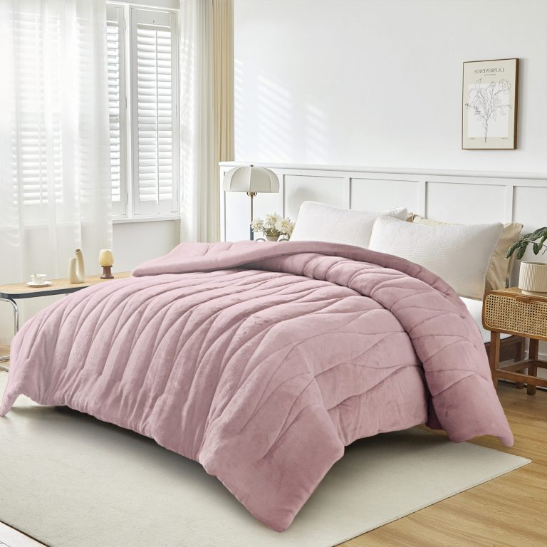 DOHA (Lt Pudra) Κουβερτοπάπλωμα 100% Jacquard Flannel 260x240 Liolios Home - Image 3