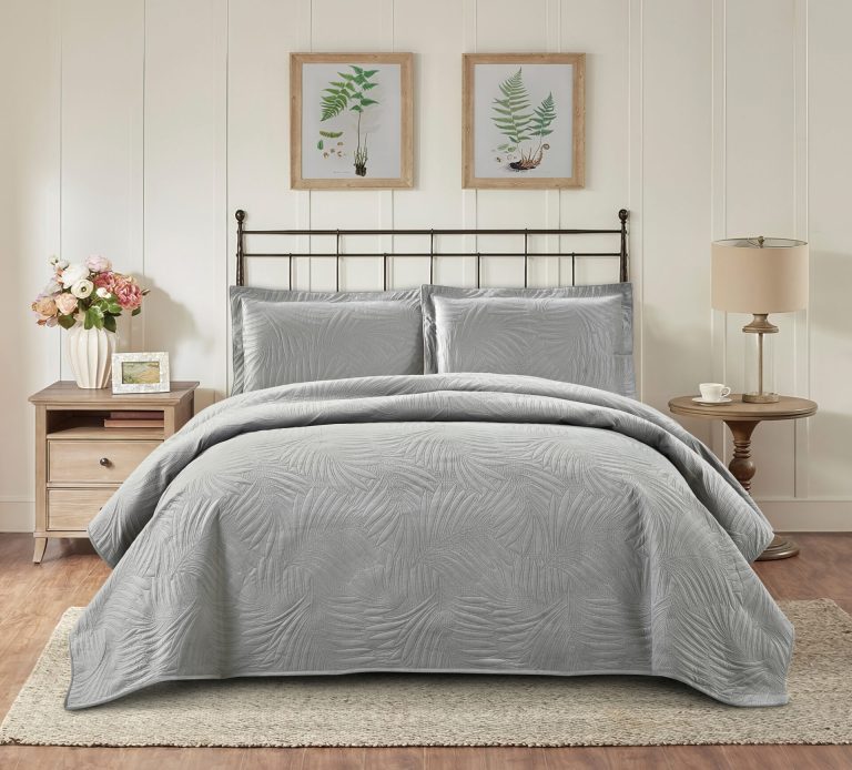 Κουβερλί King size Ibiza (Grey) 100% luxury velvet 260x240 Liolios Home - Image 2