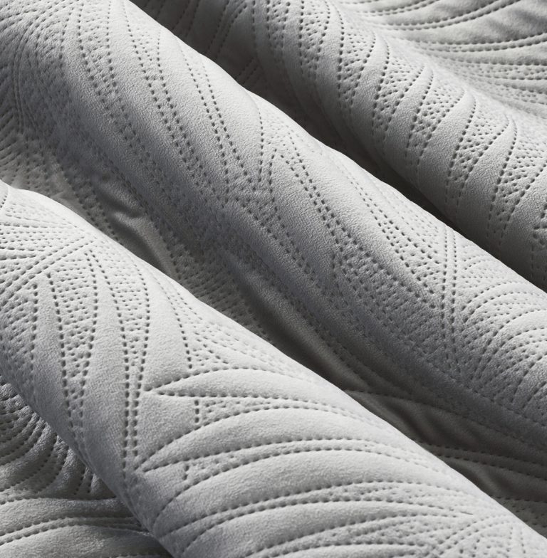 Κουβερλί Υπέρδιπλο Ibiza (Grey) 100% luxury velvet 220x240 Liolios Home - Image 3