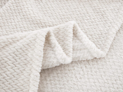 JF09 Cream 300gsm Κουβέρτα fleece Υπέρδιπλη 220x240 Liolios Home - Image 3