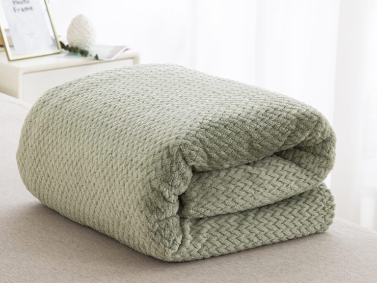 JF09 Green 300gsm Κουβέρτα fleece Υπέρδιπλη 220x240 Liolios Home - Image 3