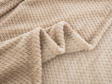 JF09 Sand 300gsm Κουβέρτα fleece Υπέρδιπλη 220x240 Liolios Home - Image 4