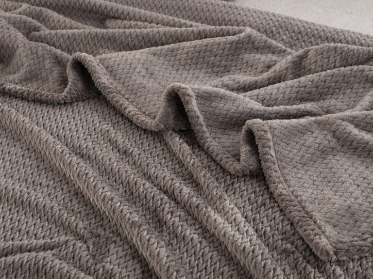JF09 Taupe 300gsm Κουβέρτα Fleece Μονή 160x240 Liolios Home - Image 2