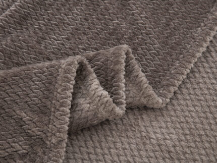 JF09 Taupe 300gsm Κουβέρτα Fleece Μονή 160x240 Liolios Home - Image 4