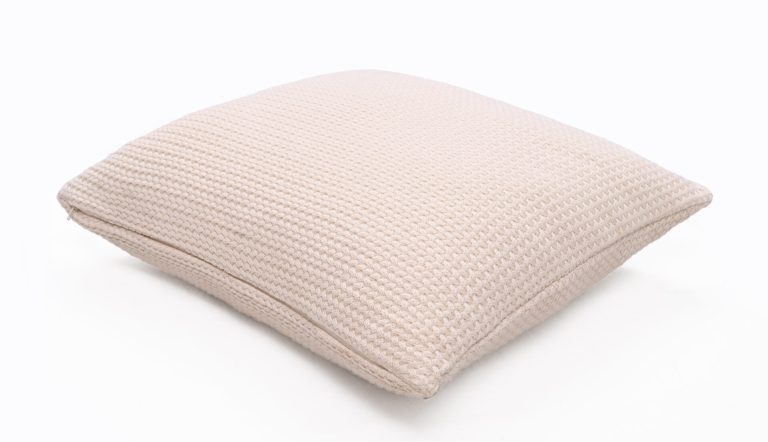 Mini Braid Μαξιλάρι Διακοσμητικό with polyfiller (Natural) 100% cotton knitted Cushion 50x50 Liolios Home - Image 2